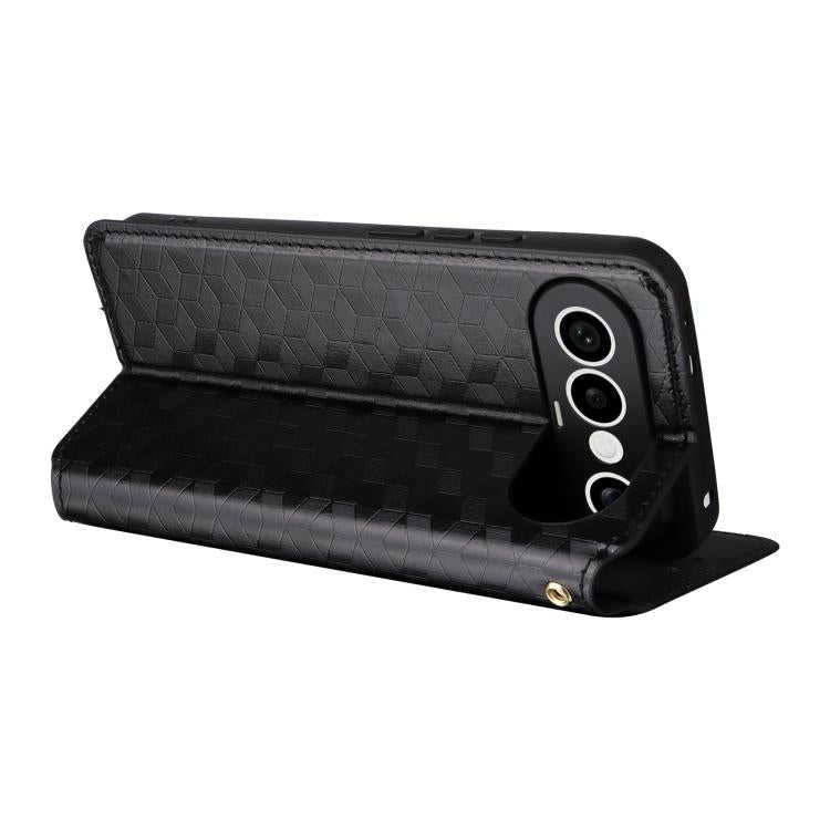 For vivo X300 FE / S50 Pro mini Cubic Grid Texture Flip Leather Phone Case