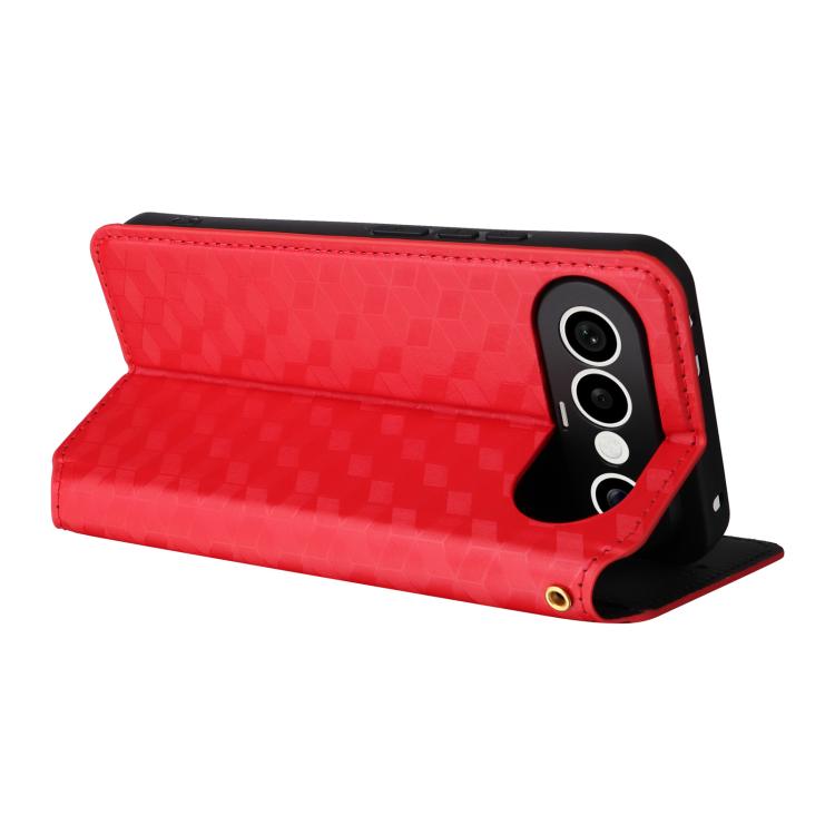 For vivo X300 FE / S50 Pro mini Cubic Grid Texture Flip Leather Phone Case
