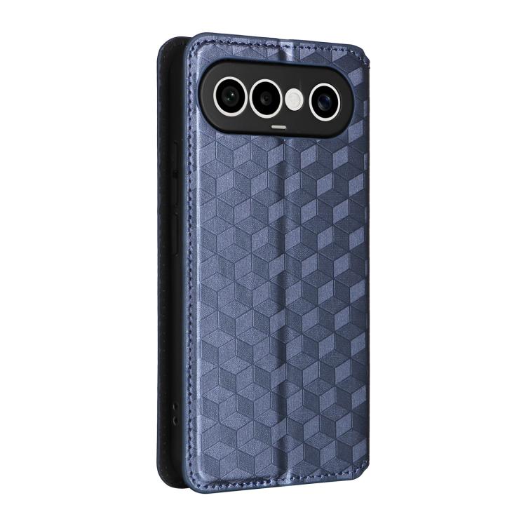 For vivo X300 FE / S50 Pro mini Cubic Grid Texture Flip Leather Phone Case