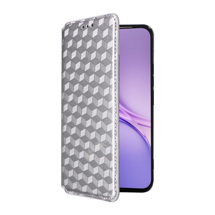 For vivo X300 FE / S50 Pro mini Cubic Grid Texture Flip Leather Phone Case
