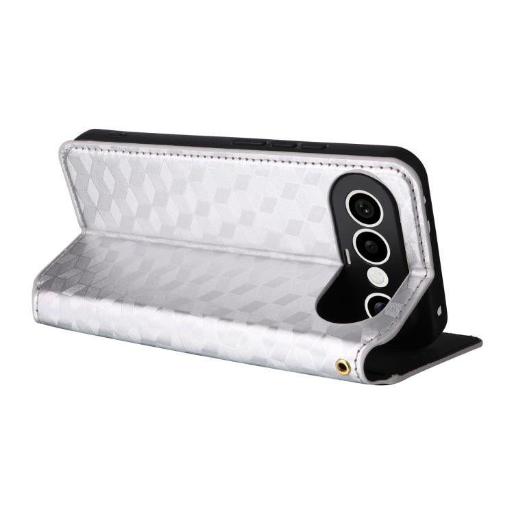 For vivo X300 FE / S50 Pro mini Cubic Grid Texture Flip Leather Phone Case