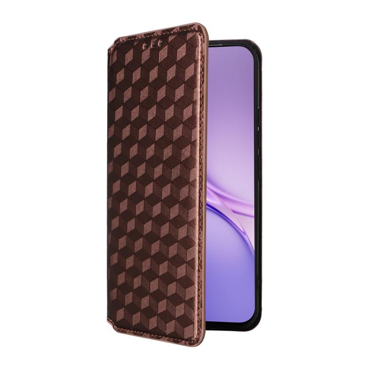 For vivo X300 FE / S50 Pro mini Cubic Grid Texture Flip Leather Phone Case