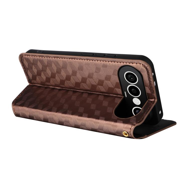For vivo X300 FE / S50 Pro mini Cubic Grid Texture Flip Leather Phone Case