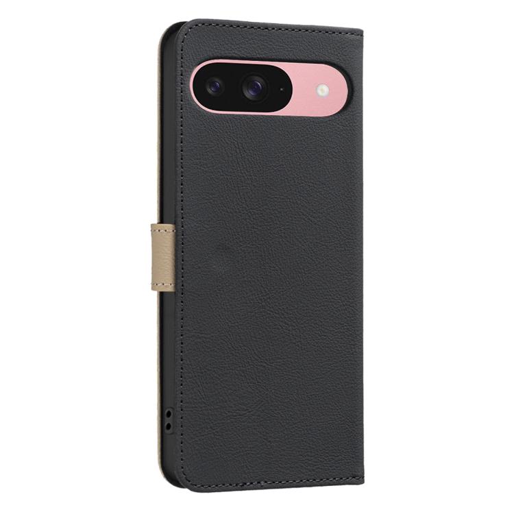 For Google Pixel 8 Pro Splicing Color Hollow Flower Pattern RFID Leather Phone Case