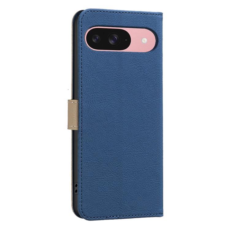 For Google Pixel 8 Pro Splicing Color Hollow Flower Pattern RFID Leather Phone Case