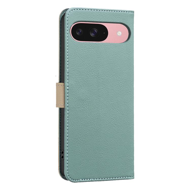 For Google Pixel 8 Pro Splicing Color Hollow Flower Pattern RFID Leather Phone Case
