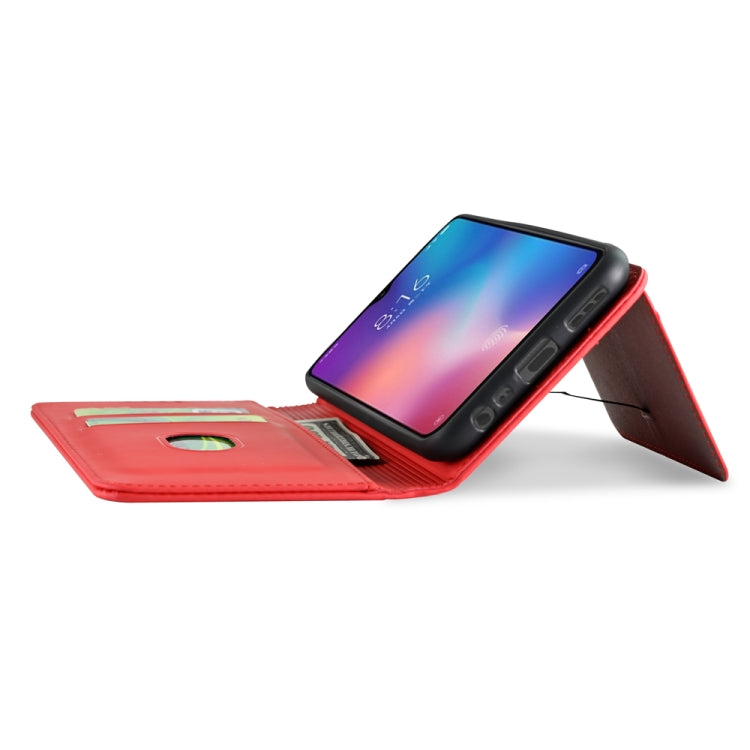 For Xiaomi Redmi 9 Strong Magnetism Shockproof Horizontal Flip Liquid Feel Leather Case with Holder & Card Slots & Wallet