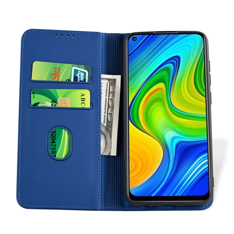 For Xiaomi Redmi 10X 4G Strong Magnetism Shockproof Horizontal Flip Liquid Feel Leather Case with Holder & Card Slots & Wallet