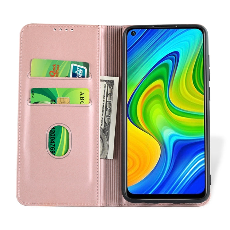For Xiaomi Redmi 10X 4G Strong Magnetism Shockproof Horizontal Flip Liquid Feel Leather Case with Holder & Card Slots & Wallet