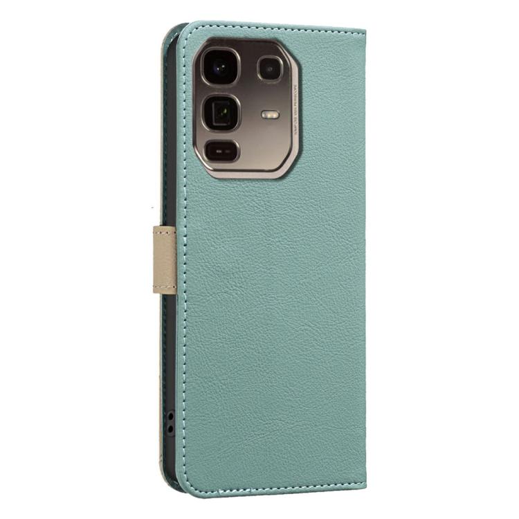 For Infinix Note 50 Pro+ 5G Splicing Color Hollow Flower Pattern RFID Leather Phone Case
