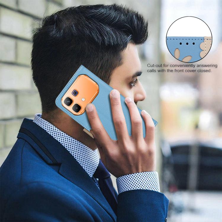 For Infinix Note 60 5G / 60 Pro 5G Splicing Color Hollow Flower Pattern RFID Leather Phone Case