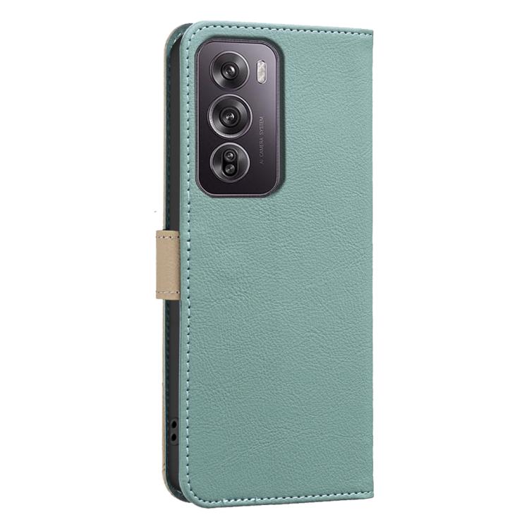 For Realme 12 Pro 5G / 12 Pro+ 5G Splicing Color Hollow Flower Pattern RFID Leather Phone Case