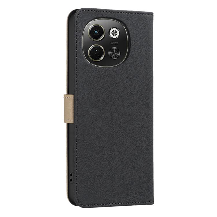 For Tecno Pova 6 Neo 5G / Spark 30 5G Splicing Color Hollow Flower Pattern RFID Leather Phone Case