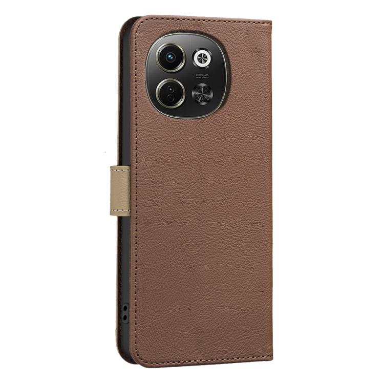 For Tecno Pova 6 Neo 5G / Spark 30 5G Splicing Color Hollow Flower Pattern RFID Leather Phone Case