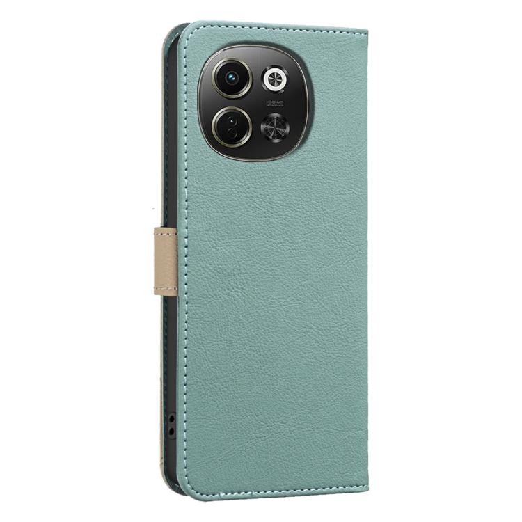 For Tecno Pova 6 Neo 5G / Spark 30 5G Splicing Color Hollow Flower Pattern RFID Leather Phone Case