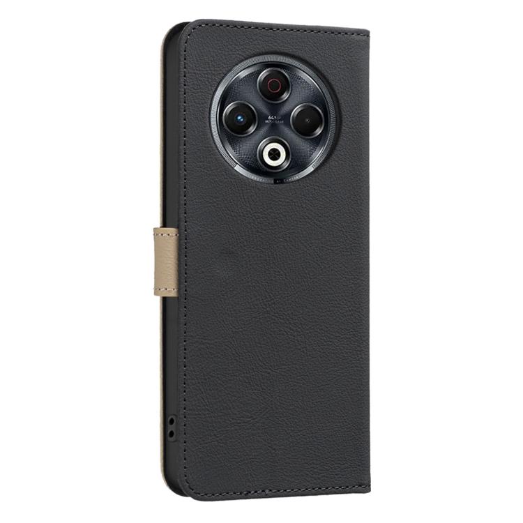 For Tecno Spark 30 4G Splicing Color Hollow Flower Pattern RFID Leather Phone Case