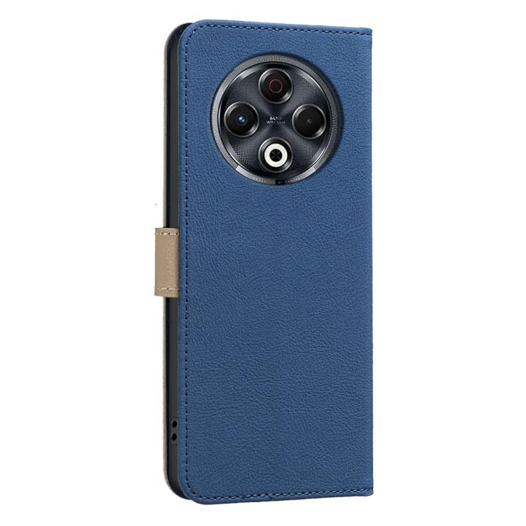 For Tecno Spark 30 4G Splicing Color Hollow Flower Pattern RFID Leather Phone Case