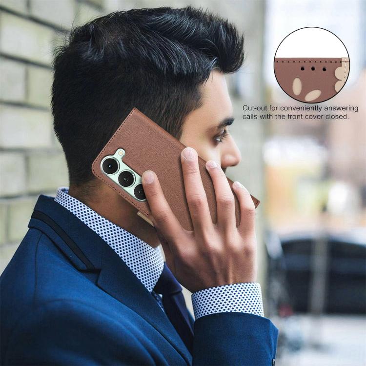 For Tecno Spark 40 Pro 4G Splicing Color Hollow Flower Pattern RFID Leather Phone Case