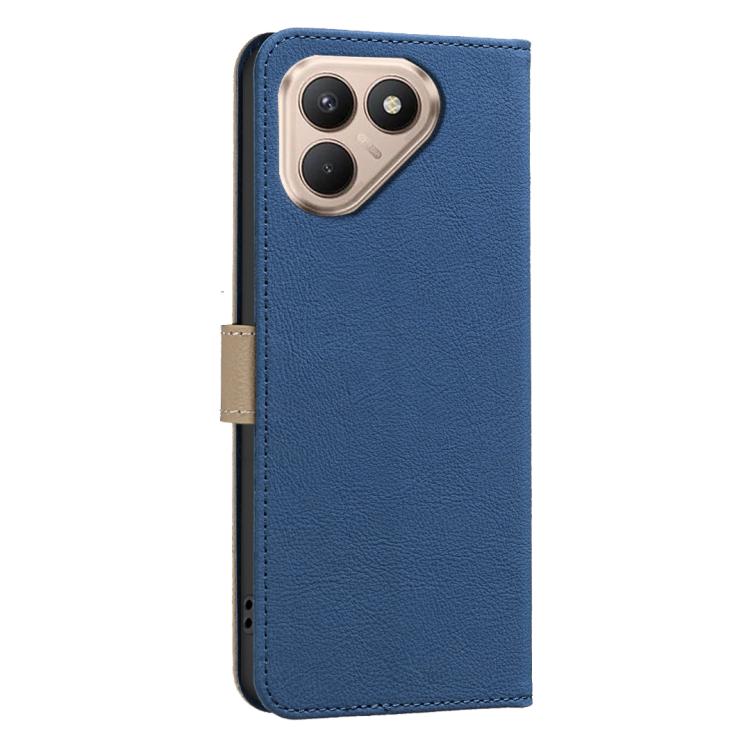 For Tecno Pova 7 Pro 5G Splicing Color Hollow Flower Pattern RFID Leather Phone Case