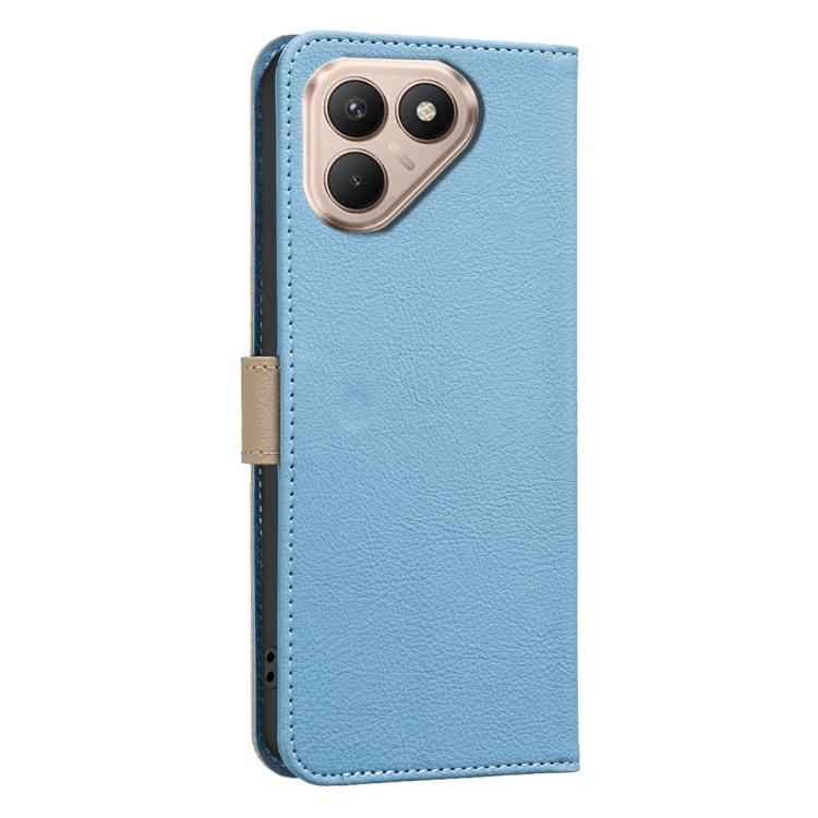 For Tecno Pova 7 Ultra 5G Splicing Color Hollow Flower Pattern RFID Leather Phone Case
