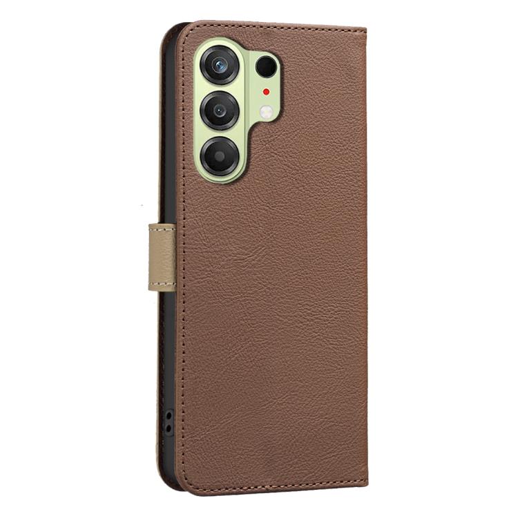 For Tecno Camon 50 4G Splicing Color Hollow Flower Pattern RFID Leather Phone Case
