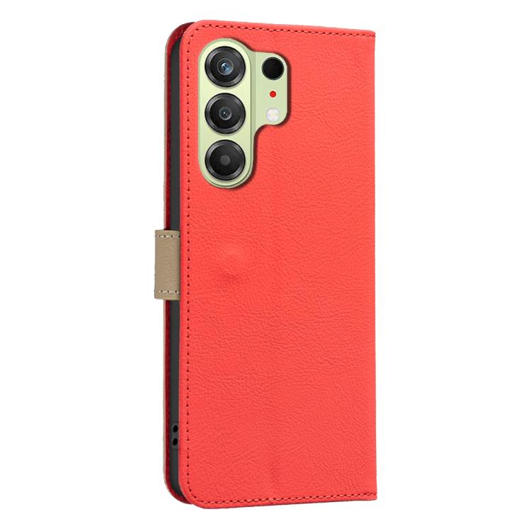 For Tecno Camon 50 4G Splicing Color Hollow Flower Pattern RFID Leather Phone Case