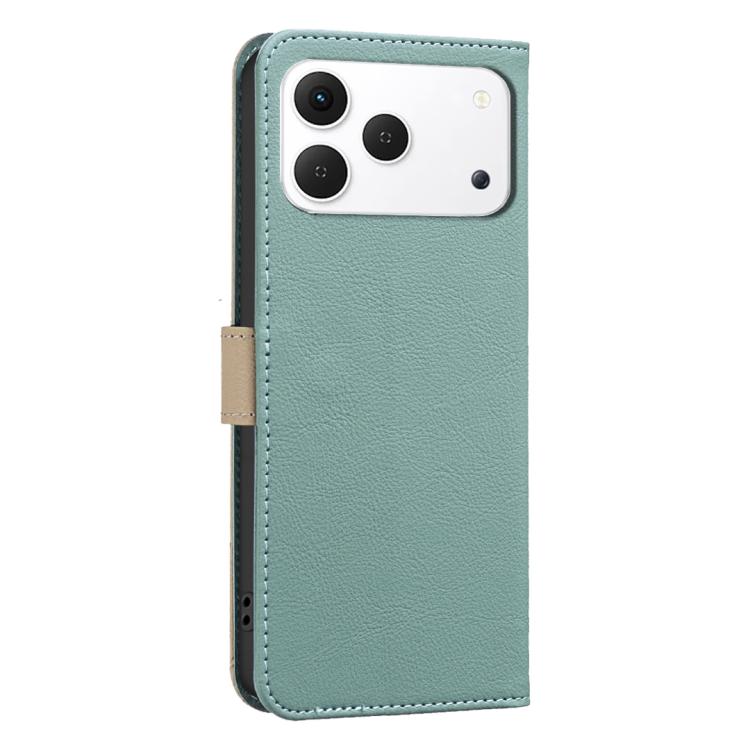 For Tecno Spark 50 4G Splicing Color Hollow Flower Pattern RFID Leather Phone Case