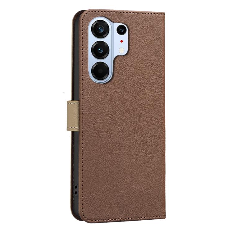 For Tecno Camon 50 Pro 4G Splicing Color Hollow Flower Pattern RFID Leather Phone Case