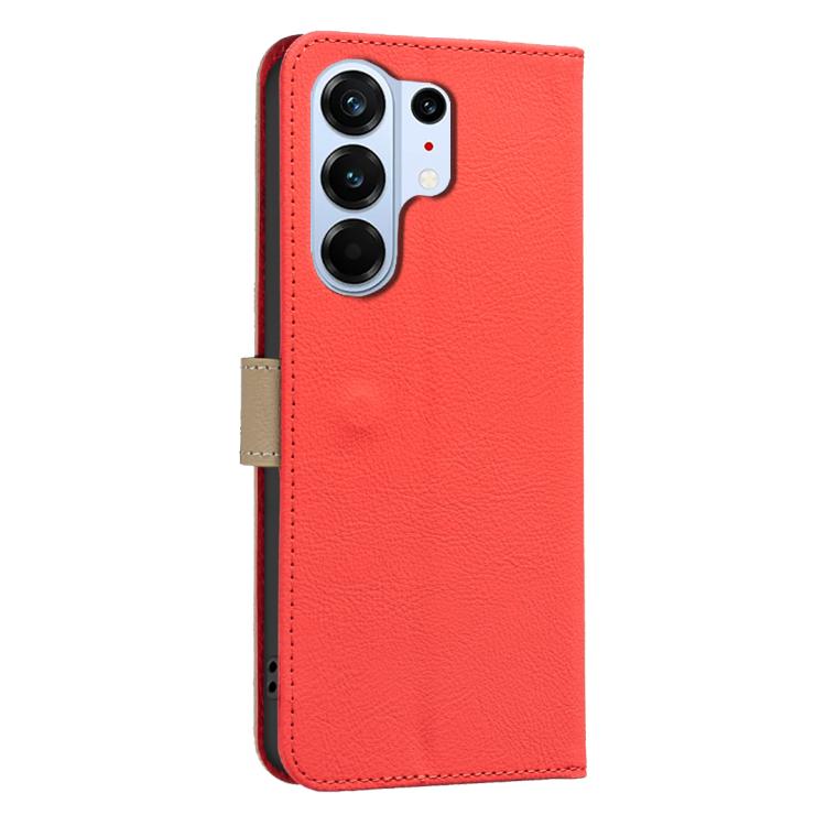 For Tecno Camon 50 Pro 4G Splicing Color Hollow Flower Pattern RFID Leather Phone Case