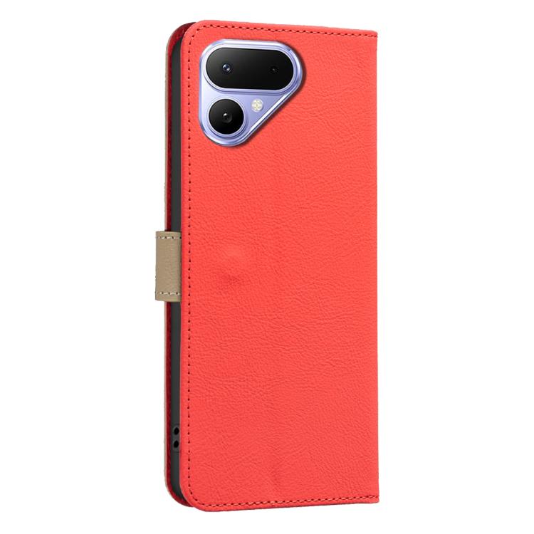 For Tecno Pova Curve 2 5G Splicing Color Hollow Flower Pattern RFID Leather Phone Case