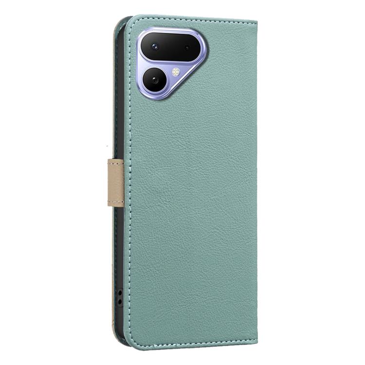 For Tecno Pova Curve 2 5G Splicing Color Hollow Flower Pattern RFID Leather Phone Case