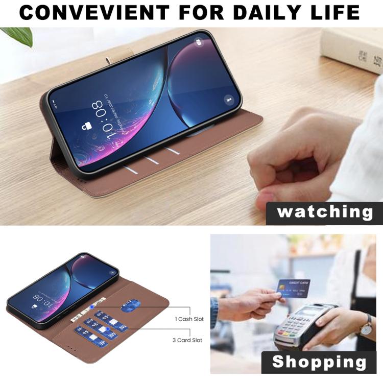 For iPhone 17 Pro Max Splicing Color Hollow Flower Pattern RFID Leather Phone Case