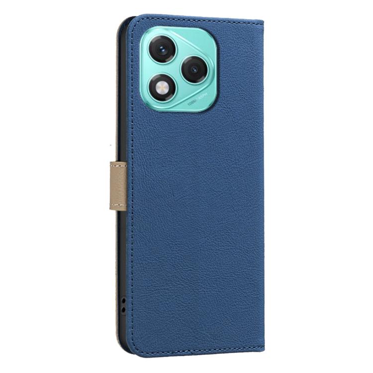 For Honor 400 Lite Global Splicing Color Hollow Flower Pattern RFID Leather Phone Case