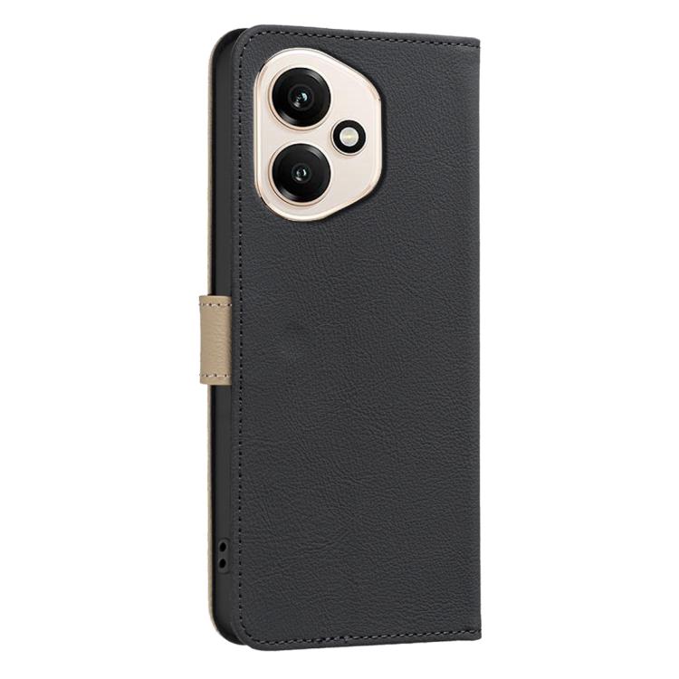 For Honor 400 Global 156.5mm Splicing Color Hollow Flower Pattern RFID Leather Phone Case