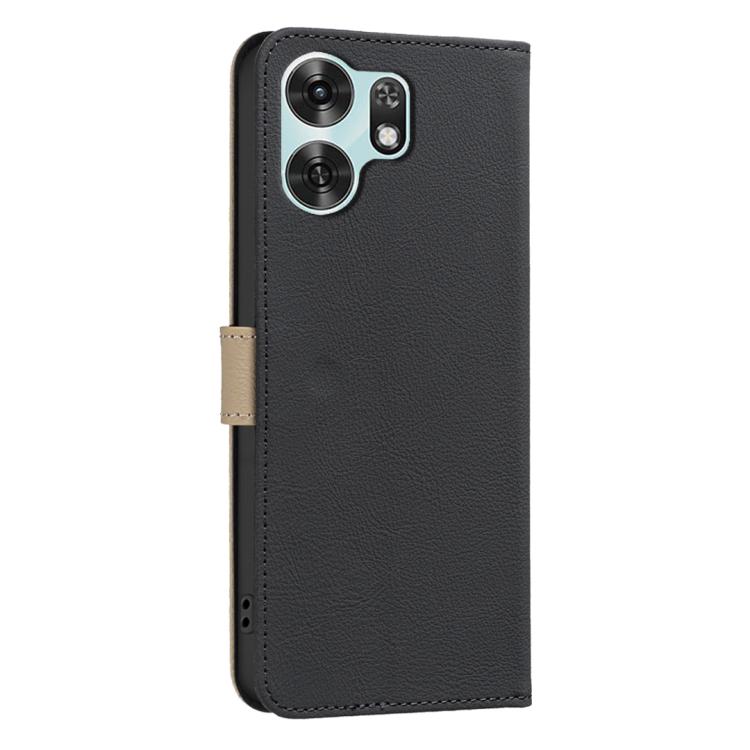 For Honor X6d 5G Splicing Color Hollow Flower Pattern RFID Leather Phone Case