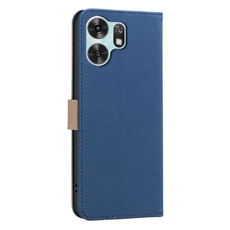For Honor X6d 5G Splicing Color Hollow Flower Pattern RFID Leather Phone Case