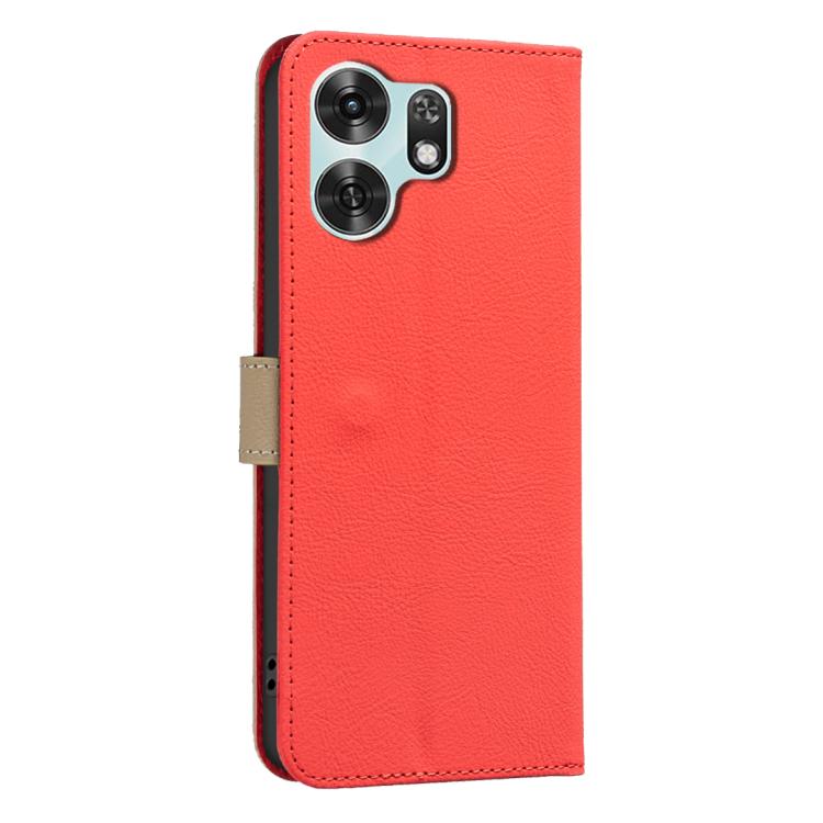 For Honor X6d 5G Splicing Color Hollow Flower Pattern RFID Leather Phone Case