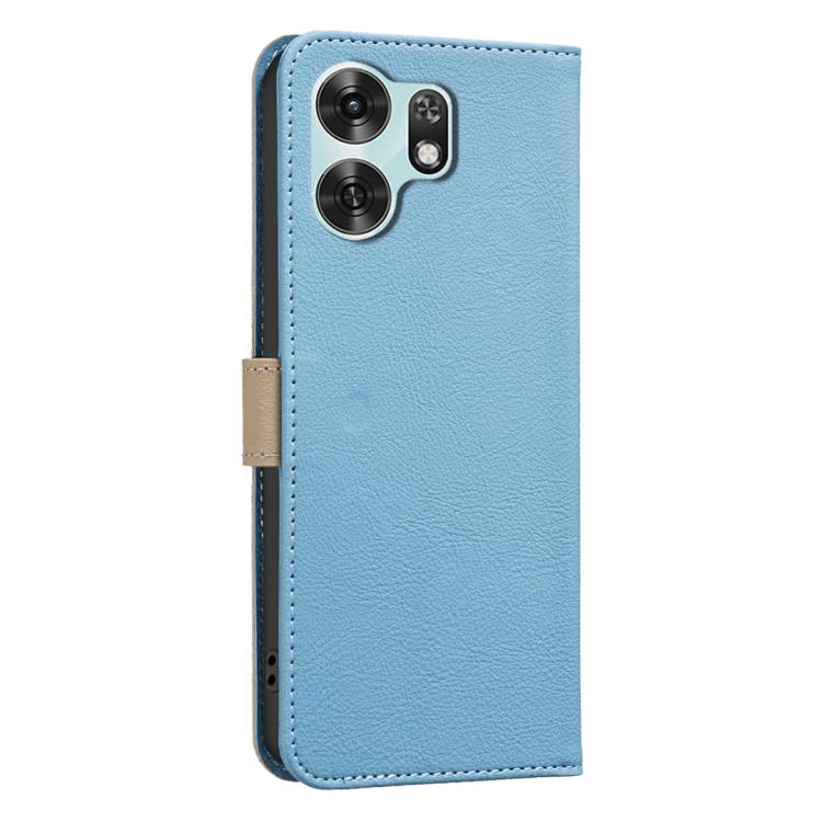 For Honor X6d 5G Splicing Color Hollow Flower Pattern RFID Leather Phone Case