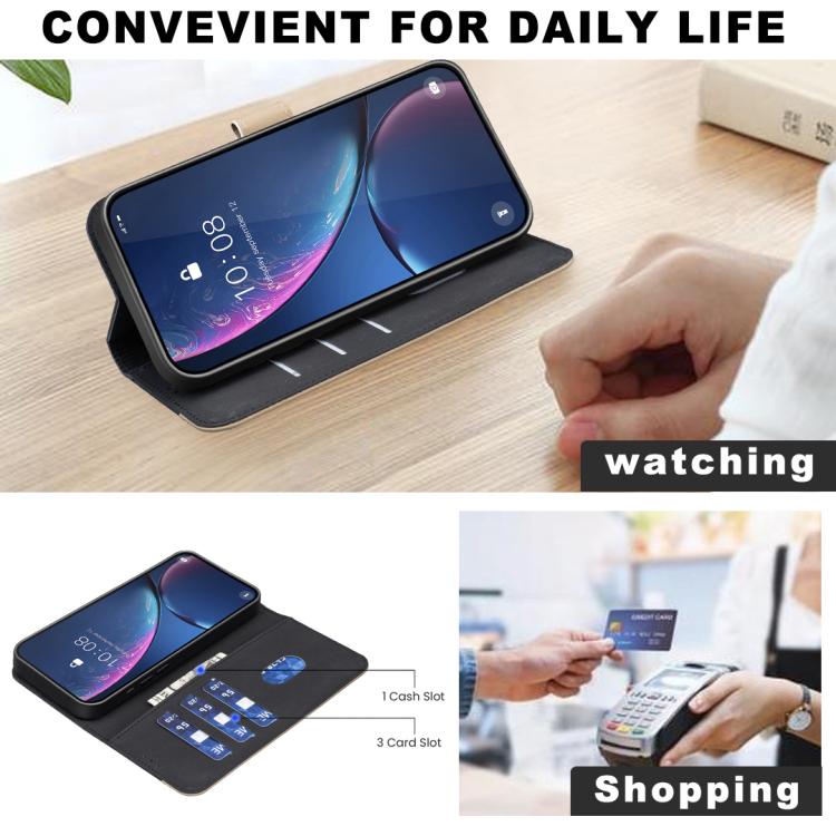 For Redmi Note 12 Pro Splicing Color Hollow Flower Pattern RFID Leather Phone Case