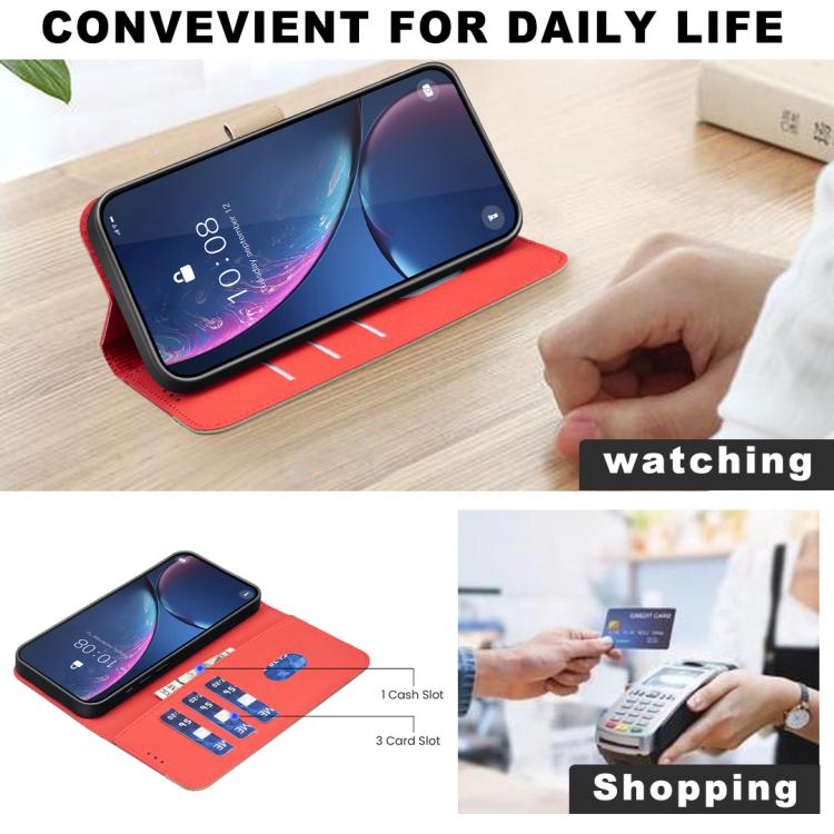 For Redmi Note 13 4G Global Splicing Color Hollow Flower Pattern RFID Leather Phone Case
