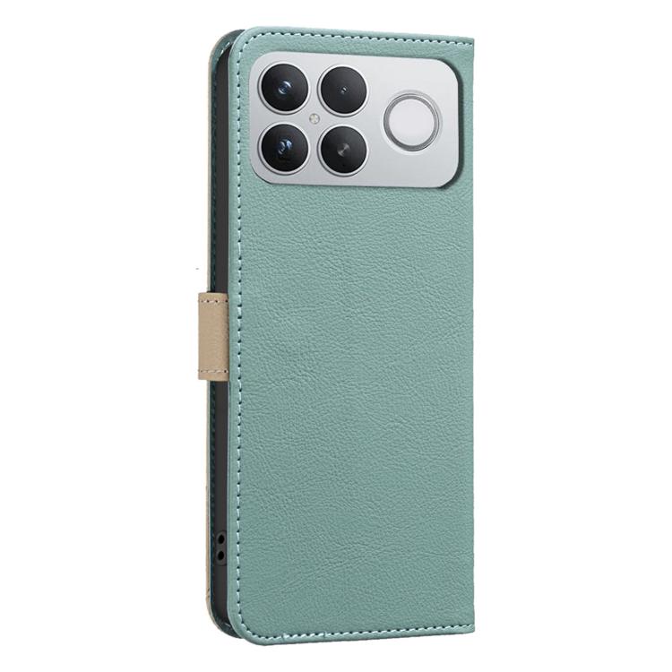 For Redmi K90 Pro Max/Poco F8 Ultra Splicing Color Hollow Flower Pattern RFID Leather Phone Case