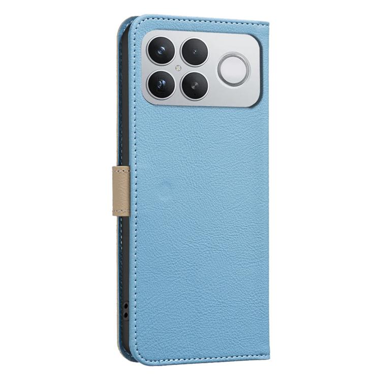 For Redmi K90 Pro Max/Poco F8 Ultra Splicing Color Hollow Flower Pattern RFID Leather Phone Case