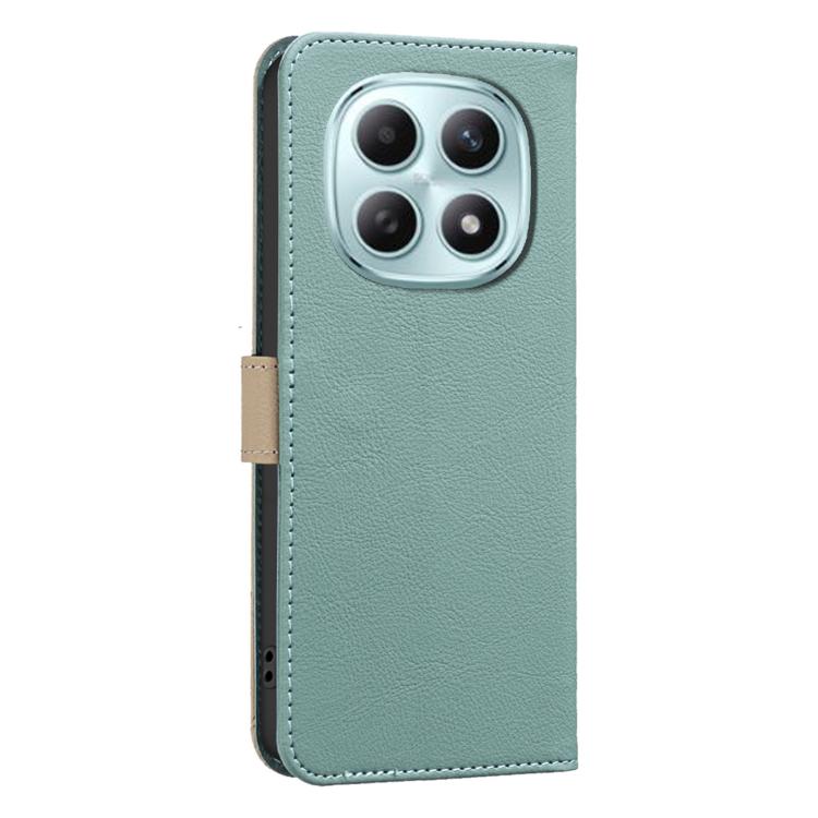 For Redmi Note 15 5G Global 164mm Splicing Color Hollow Flower Pattern RFID Leather Phone Case