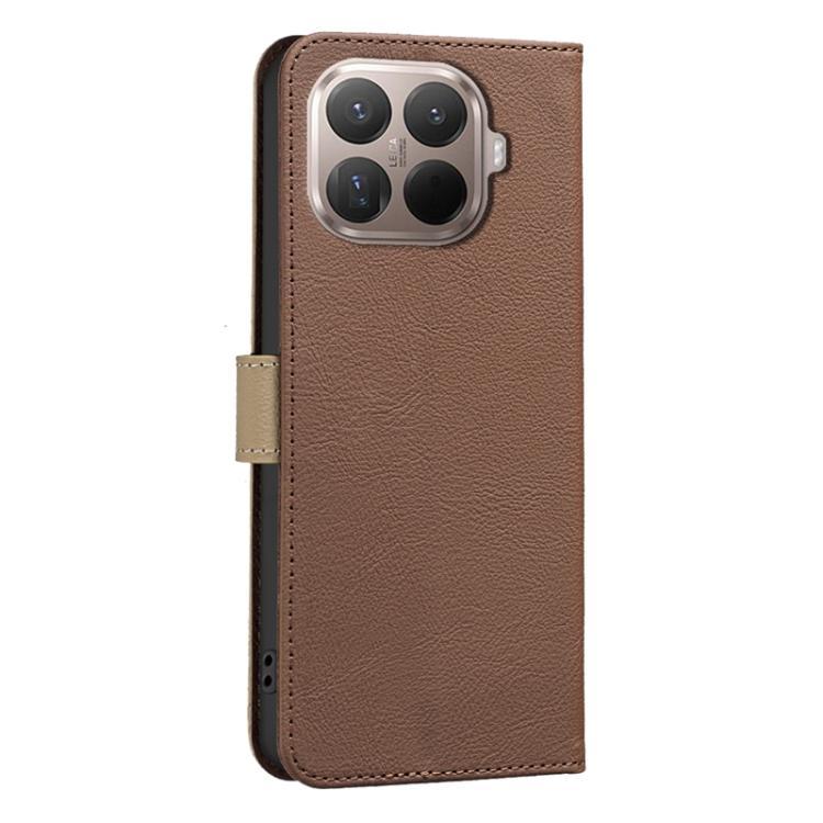 For Xiaomi 15T Pro 5G Splicing Color Hollow Flower Pattern RFID Leather Phone Case