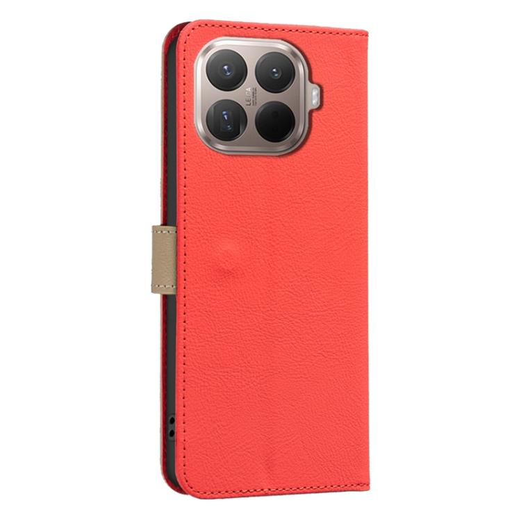 For Xiaomi 15T Pro 5G Splicing Color Hollow Flower Pattern RFID Leather Phone Case