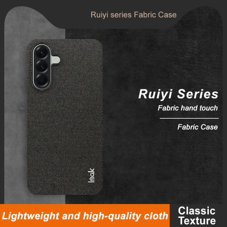For Samsung Galaxy A56 5G imak Ruiyi Series Cloth Texture PU + PC Phone Case