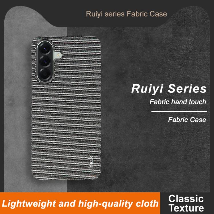 For Samsung Galaxy A56 5G imak Ruiyi Series Cloth Texture PU + PC Phone Case