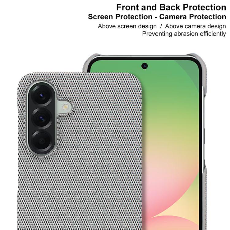 For Samsung Galaxy A56 5G imak Ruiyi Series Cloth Texture PU + PC Phone Case