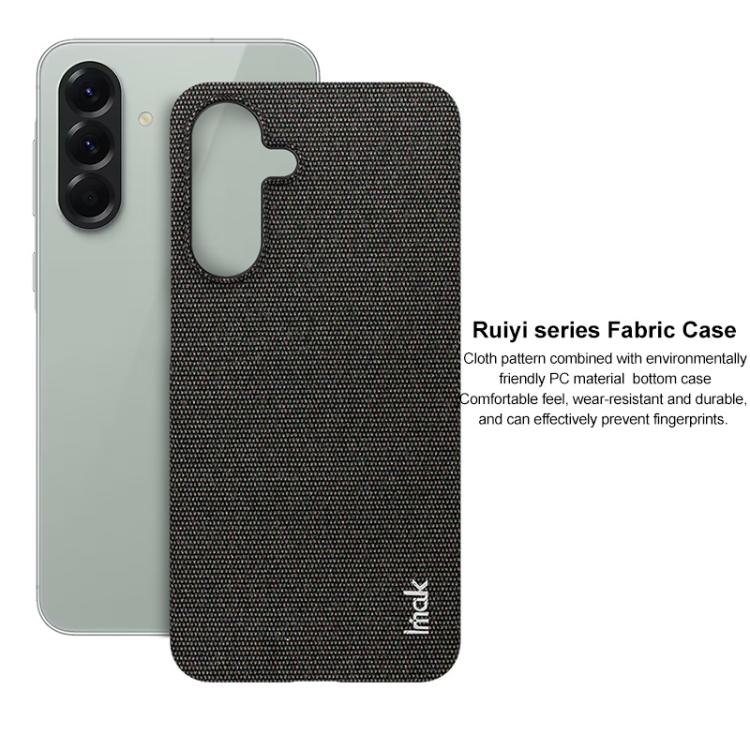 For Samsung Galaxy A56 5G imak Ruiyi Series Cloth Texture PU + PC Phone Case