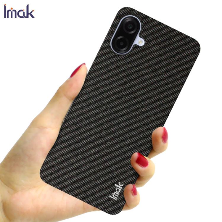 For Samsung Galaxy A07 4G imak Ruiyi Series Cloth Texture PU + PC Phone Case